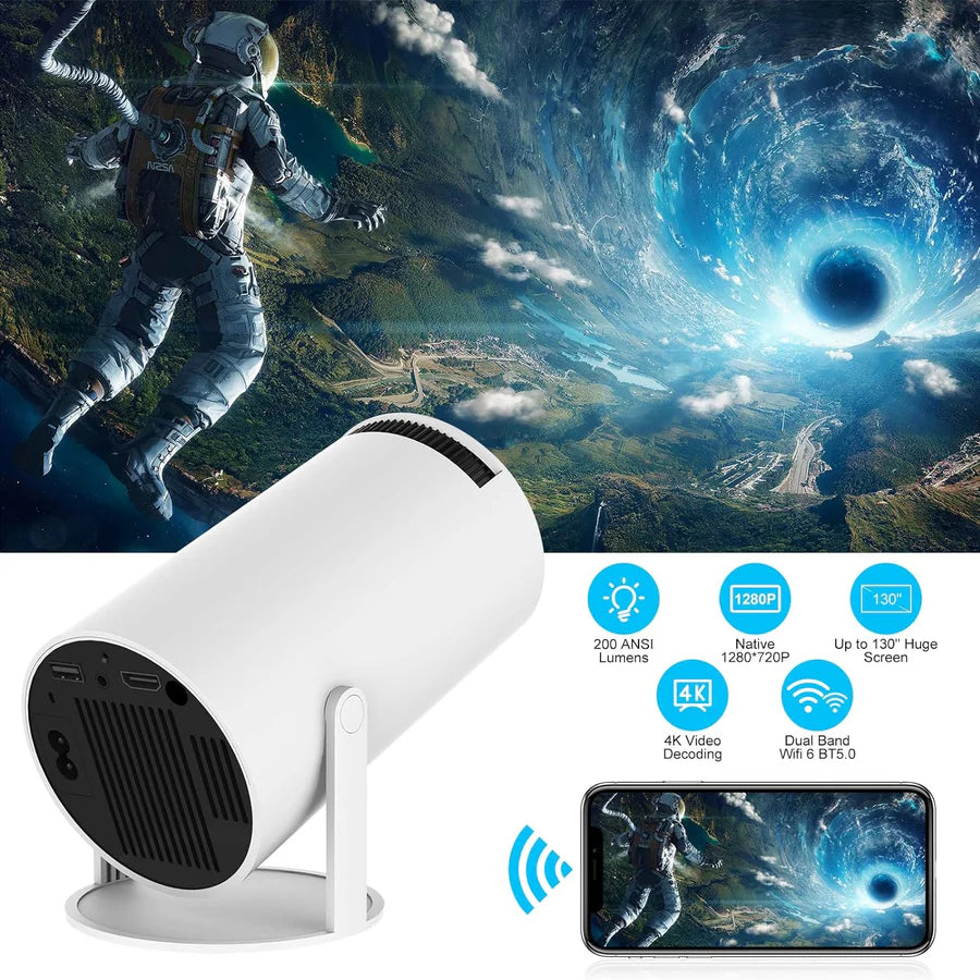 🔥 HOT SALE 50% OFF🔥- Vetto NovaMax Smart Projector 📽