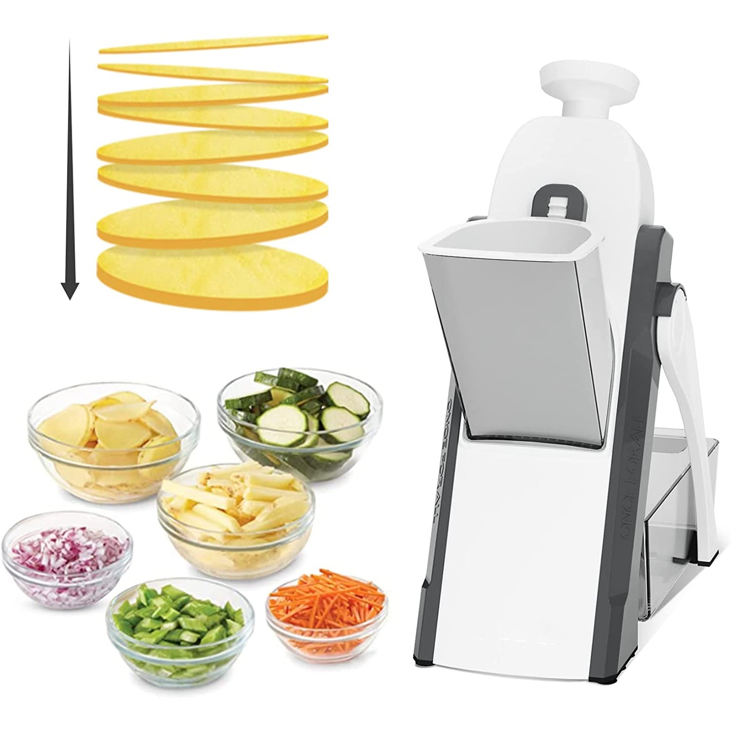 44% OFF- 5 In 1 Vetto Vegetable Cutter Multifunction Slicer