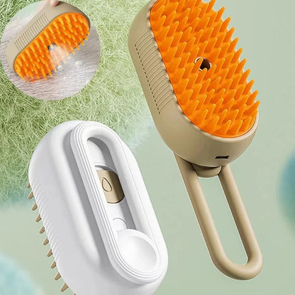 Steam Brush for Cats Soft Electric Water Jet