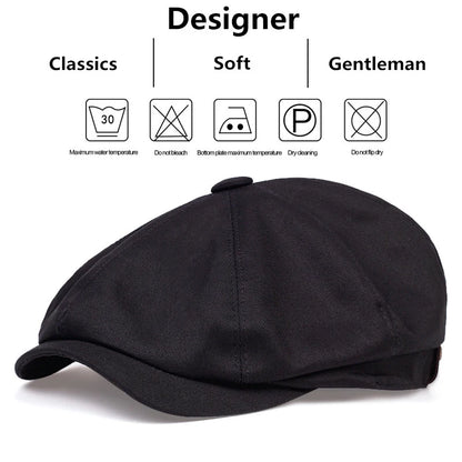 Mens Retro Newsboy Caps