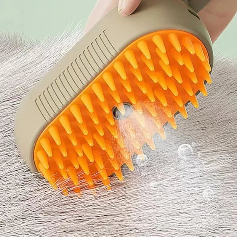 Steam Brush for Cats Soft Electric Water Jet