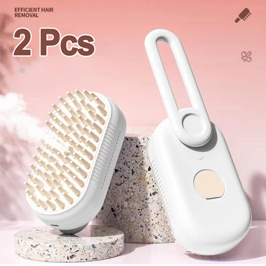 Steam Brush for Cats Soft Electric Water Jet