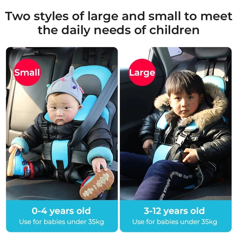 Child Safety Seat Mat for 6 Months To 12 Years Old