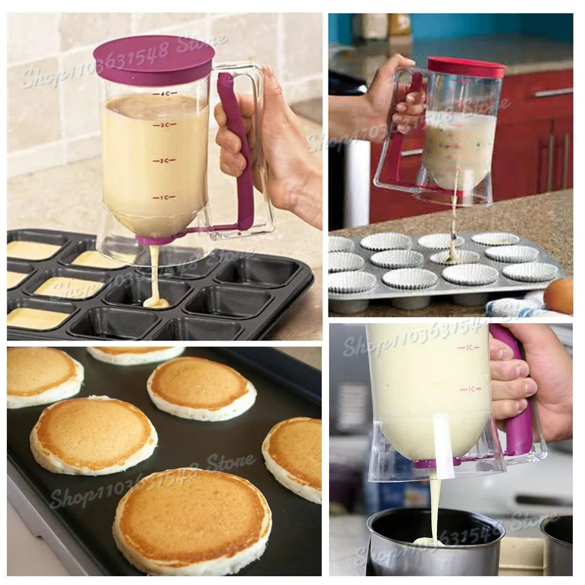 Batter Separator Cupcake Pancake Cream Dispenser